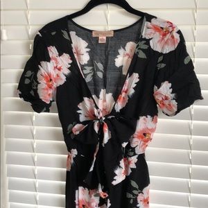 Super cute floral full length romper